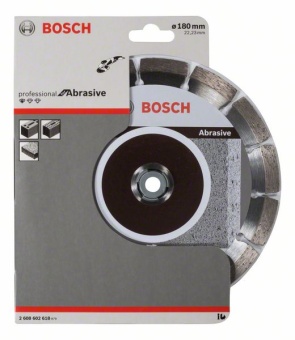Алмазный отрезной круг Standard for Abrasive 180 x 22,23 x 2 x 10 mm 2608602618